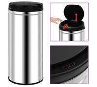 Cubo De Basura Con Sensor Automático 80 L Acero Inoxidable Vidaxl