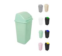 Cubo de Basura con Tapadera Basculante - 15L / 25L / 30L / 50L - Papelera Ideal para Cocina, Baño y Oficina Green