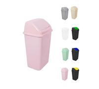 Cubo de Basura con Tapadera Basculante - 15L / 25L / 30L / 50L - Papelera Ideal para Cocina, Baño y Oficina Rose 50
