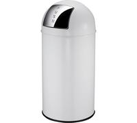Cubo de basura con trampilla, acero EKO, capacidad 40 l, H x Ø 740 x 350 mm