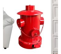 Cubo de basura de gran capacidad, diseño de hidrante de incendios, cubo de basura con pedal