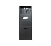 Cubo de basura empotrado para baño y soporte de papel higiénico, armario de nicho de pared de acero inoxidable 304 con estante de almacenamiento para baño y hotel