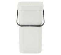 Cubo de basura empotrado Sort & Go (12 l, Blanco, Plástico)