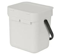 Cubo de basura empotrado Sort & Go (3 l, Plástico, Gris)