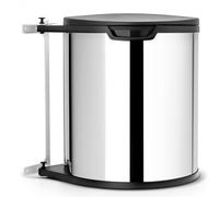 Cubo de basura integrado, 15 l, acero brillante, Brabantia