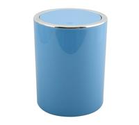 Cubo de basura msv 6l "kamaka" de plastico en color azul palido 20,7 x 22 x 28,1 cm
