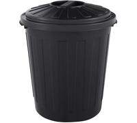 Cubo de basura / papelera polivalente con tapa cerrable, Pequeño, Plástico resistente (PP), 7l, Mats, Grafito KEEEPER