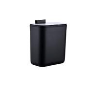 Relaxdays Cubo de basura colgante para cocina, 9 l negro