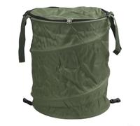 Cubo de basura plegable al aire libre para viajes de camping, cubo de basura portátil con tela Oxford, bolsa de basura de jardín, patio, barbacoa, verde, 34 x 40 cm (es verde)