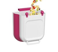 Cubo de basura plegable de cocina Cubo Plegable con Silicona 10 L Ahorra | Papelera En Pared Para el hogar, restaurante, panadería, baño y cafetería