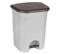 keeeper Cubo de Basura con 2 Compartimentos, 2x 11 l, Torge, Plateado (Light Silver)
