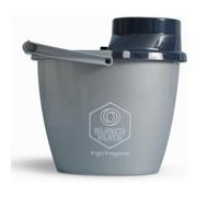 Cubo Ergonómico para Fregona BlancoPlata con Escurridor Elástico - 14 Litros de Capacidad