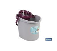 Cubo escurridor 14l.morado