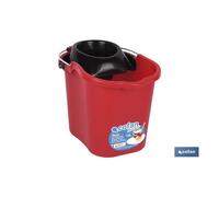Cubo+escurridor rojo 16 l