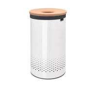 Cubo para la colada, 60 l, con tapa de corcho, blanco, Brabantia