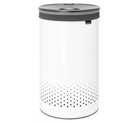 Cubo para la colada, 60 l, con tapa de plástico, blanco, Brabantia