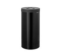 Brabantia Cesto de lavandería Brabantia tapa de plástico 35 L Negro mate