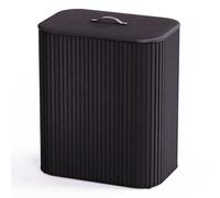 Cubo para la colada TOTA LUXE 5000005 90 l, negro, bambú, Joseph Joseph