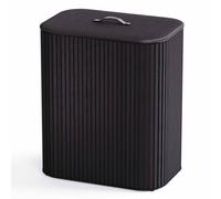 Cubo para la colada TOTA TRIO LUXE 5000007 90 l, negro, bambú, Joseph Joseph