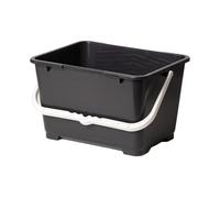 Cubo Rectangular para Pintura y Pintura, tamaño Maxi, 17 l, Color Negro, Calidad Profesional