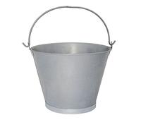Cubo Zinc Metal Galvanizado Multiusos 4 Litros 20.5 x 18 x 15.5 (alt.) cm. con Abre Botellas