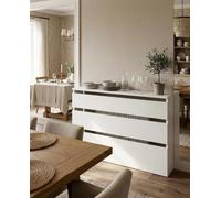 Cubre Radiador Blanco Moderno Modelo Hermes | Mueble Cubreradiador en Kit de Fácil Montaje | Melamina de Alta Resistencia al Rayado | Medidas 60cm / 90cm / 120cm / (120x83,5x19,5cm)