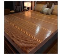 Cubrecolchón de bambú, almohadilla de dormir plegable transpirable para cama doble, uso en verano, alfombrilla de bambú de doble cara para comodidad de sueño familiar