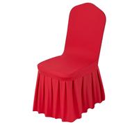 Cubrecubiertas para sillas VEVOR, diseño con frente plano, paquete de 30 unidades. Fundas para sillas lavables y desmontables, fabricadas en poliéster y Elasthan, ideales para eventos como bodas y res