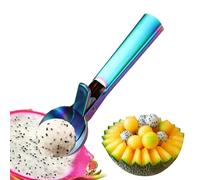 Cuchara de - Acero inoxidable con mango antideslizante y diseño robusto, cuchara de postre - Para postres, buffet, , cocina, hogar, , dulces, palomitas de maíz, sandía y
