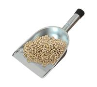 Cuchara De Acero Inoxidable,Cuchara De Cocina Pequeña, Antideslizante Y Ergonómica | Pala De Mano Metálica Y Cucharón Utilitario - Para Piensos Cereales Nieve Granos De Café Y Hielo