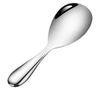 Cuchara de acero inoxidable para servir arroz, pala de arroz antiadherente, espátula de metal resistente para arroz y papas, pala de arroz de cocina para cocinar en casa y servir en restaurantes,