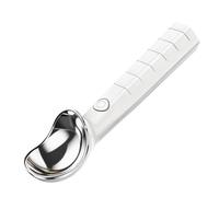 Cuchara de calentada, cuchara automática de acero inoxidable, cuchara de acero inoxidable con diseño conductor del calor, cucharas de con construcción de metal, cucharas de helados