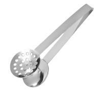 Cuchara de de té de metal - Clip de bebida de acero inoxidable, soporte para colador grueso, accesorio de elaboración sostenible en forma de cubo de recogida de limón | Utilidad compacta