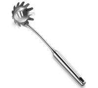 Cuchara de espagueti, cuchara de acero inoxidable, cuchara para servir espaguetis, servidor de cucharas de pasta para pasta, espagueti, apto para lavavajillas (35 cm)