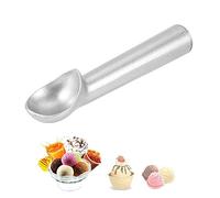 Cuchara de Helado de Acero Inoxidable Sólido Ergonómica Mini Pala de Metal para Helado Masa de Galletas Yogur Congelado