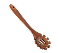 Cuchara de madera para pasta Artesanal en madera dura ranurada no raya y