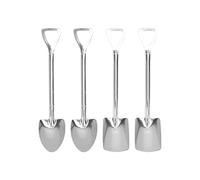Cuchara de Pala Linda de Acero Inoxidable Diseño de Cuchara Innovador Material de Grado Alimenticio Reutilizable Azúcar Postre Pastel Helado Cuchara de Sandía para el Hogar Café (Pala de 2 puntas 2