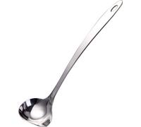 Cuchara dosificadora Unyqoos® de acero inoxidable 18/10, pulida, de una sola pieza, con vertedor, apta para lavavajillas, de 29,5 cm de longitud, con capacidad de 60 ml, color plateado, peso: 125 g
