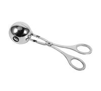 Cuchara para albóndigas Kitchen Craft Premium de acero inoxidable, tamaño grande, para cocineros caseros y profesionales, color plata, 17,5 cm, 78 g.