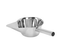 Cuchara para freír francesa de acero inoxidable, multifuncional, con pico de pato, para palomitas de maíz, cubitos de hielo, granos de café, servicio de comida de Catering (Derecha)