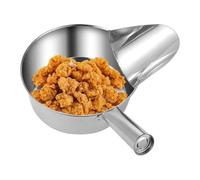 Cuchara para servir alimentos, pala para freidora de acero inoxidable para cocina, preparación de alimentos, agitador de pico de pato, para caravanas, comedores, catering, camiones, restaurantes, cine