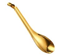 Cuchara ranurada - Mini colador de acero inoxidable, cuchara ranurada para cocinar | Utensilio de cocina resistente, mango cómodo con cuenco ranurado, flexible para drenar líquidos, salsas, cereales y