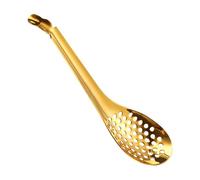Cuchara Ranurada Pequeña: Cucharas Para Caviar, Mini Colador De Acero Inoxidable, Cuchara Con Para Cocinar | Coladores De Cucharas Con Ranuras Duraderas | Utensilio De Cocina | Mango Cómodo Con