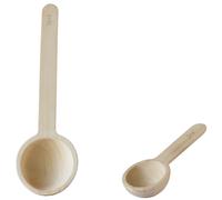 Cucharas con medida NBA226, juego de 2 piezas, madera, Pebbly