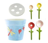 Cucharas De Medición Para Maceta | Juego De 5 Gadgets De Cocina Lindos De Cerámica, Cucharas De Medición Divertidas - Porciones De Ingredientes Precisos Para Ingredientes Secos Y Húmedos, Cocinar