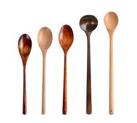 Cucharas de sopa de madera | Utensilios de cocina de madera | Pala de miel Herramientas de cocina para hornear Mezcla Preparación de salsa Mezclar y servir