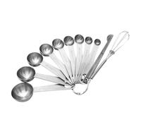 Cucharas Medidoras Juego de Cocina de Acero Inoxidable, Redondas | Medición Precisa de Porciones, Apilado Compacto, para Repostería y Cocina Diaria, Color Plata
