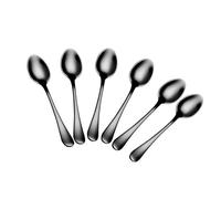Cucharas para agitar bebidas de calidad, aptas para lavavajillas, modernas, pequeñas cucharas de café expreso de acero inoxidable para postre de comida diaria, 6 uds
