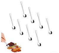 Cucharas pequeñas para condimentos, 16 unidades para remover café y té | Juego de 16 piezas, acero inoxidable 304, 7,5 cm de longitud, apto para lavavajillas, resistente a la corrosión