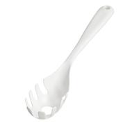 Cucharilla para espaguetis, resistente al calor, mango largo | Cocina resistente al calor espaguetis tenedor dientes pasta tenedor fideos servidor mango largo para el hogar, cafetería